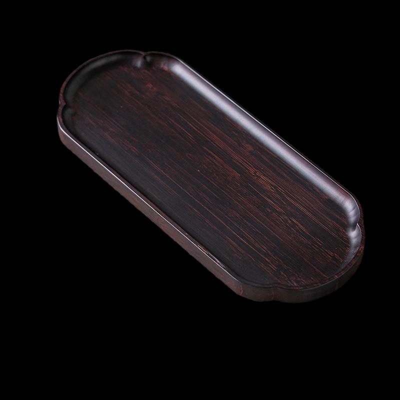 Red Polka Dot Bamboo Tea Tray