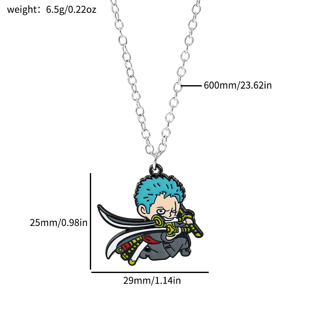 Japanese Anime Monkey D Luffy Pendant Necklace for Cosplay Fashion Jewelry Gift - Fashionable Accessory for Anime Lovers