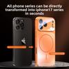 Luxury AG Frosted Glass Lens Window Case For IPhone 17 ProMax Air 16 15 14 13 12 11 Plus Instant Transform Series Magnetic Cover