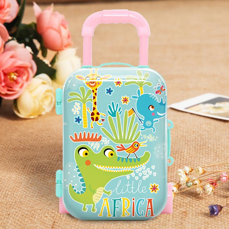 

Металева Міні-Валіза для Ляльок Мініатюрна Іграшкова Скриня Декорація Лялькового Будиночка as the picture