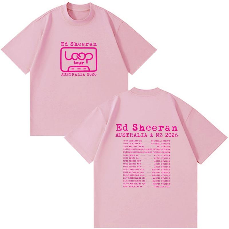 Ed Sheeran Loop Tour Australia and New Zealand 2026 Tour Merch Summer T Shirt Fans Gifts Men Women Fashion Cotton Style Clothing