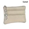 Portable PU Leather Money Coin Purse Waterproof Wear-resistant Credit Card Holoder Zipper Wallet Money Bag Women Men