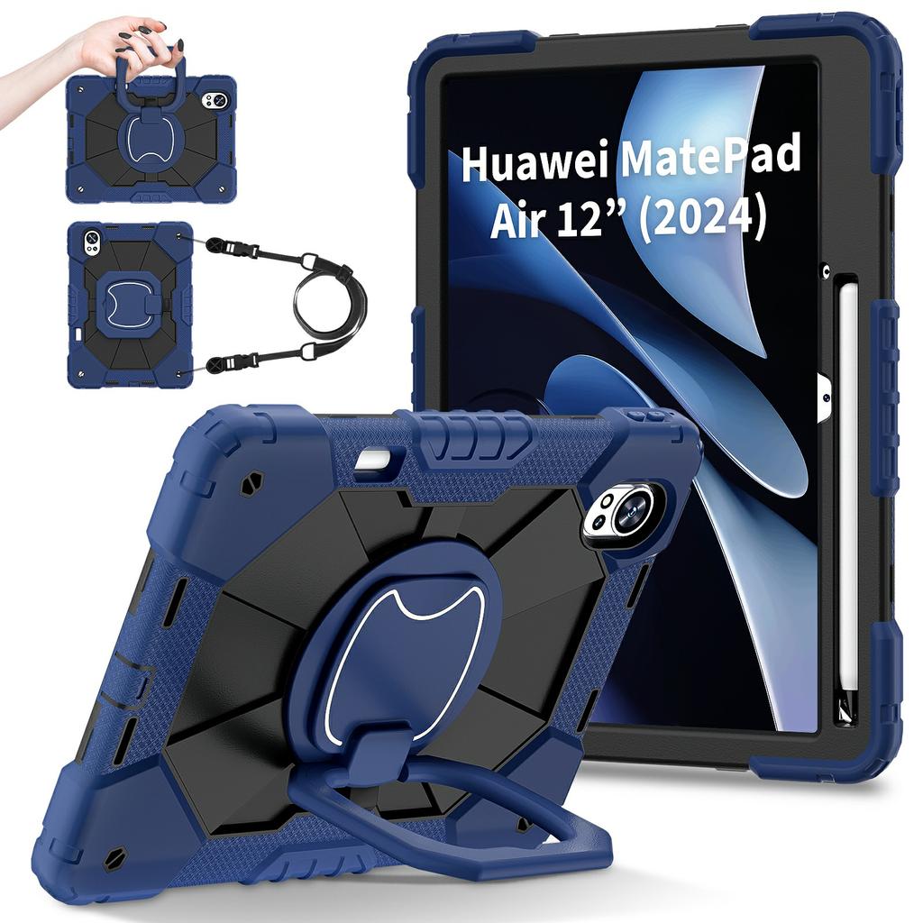 For Huawei MatePad Air (2024) Case Silicone+PC Kickstand Tablet Cover