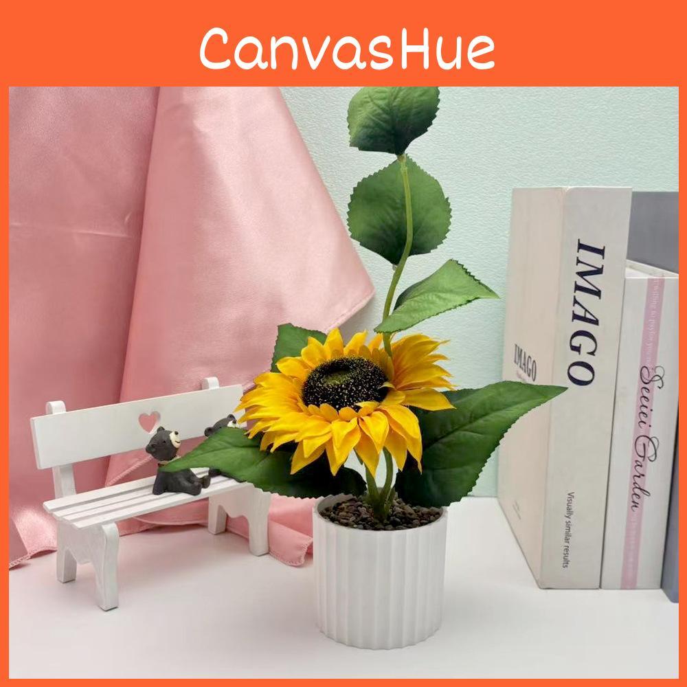 Simulated Sunflower Green Plant Bonsai For Indoor And Decoration Outdoor