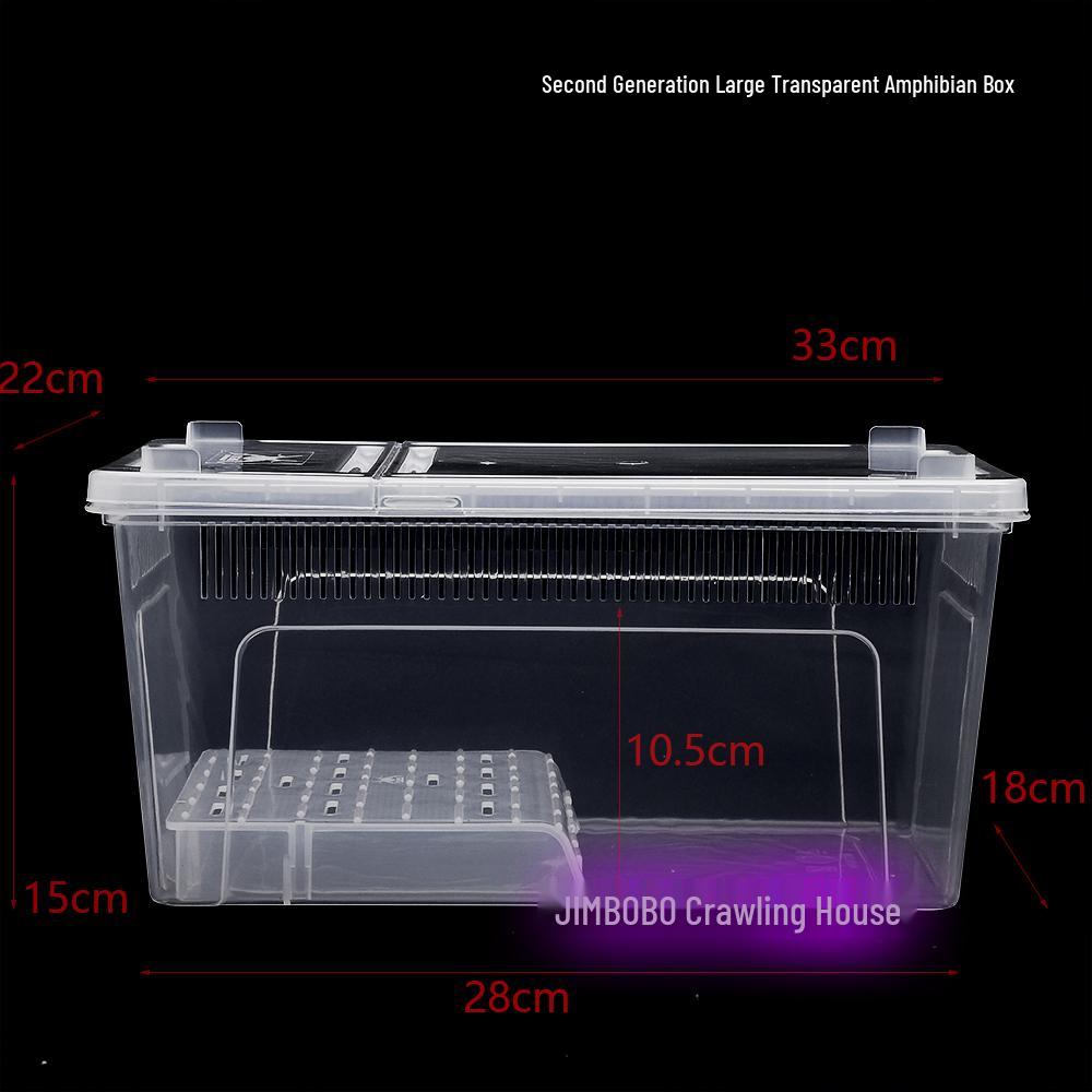2nd Gen Reptile Breeding Box for Spiders, Frogs, Snails, Silkworms, Geckos, Snakes, and Turtles