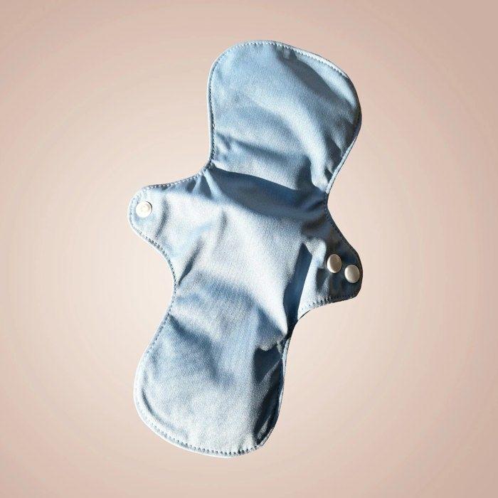Weekiss Serviette hygiénique lavable, serviettes menstruelles réutilisables, Couleur: Bleu tendre