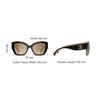 Chanel Color Block Frame Classic Logo Irregular Shape Sunglasses Unisex Sunglasses Black CH6058-C534M2