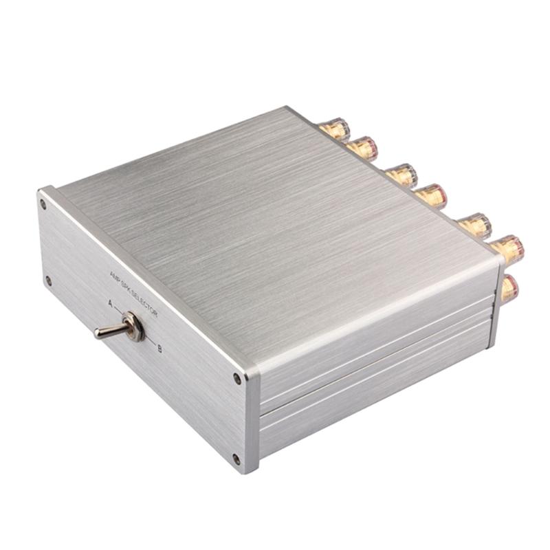 2 In 1 Sound Selectors Box Gold Plateds Coppers Terminals Speaker Selectors Switches For Amplifiers And Speakers
