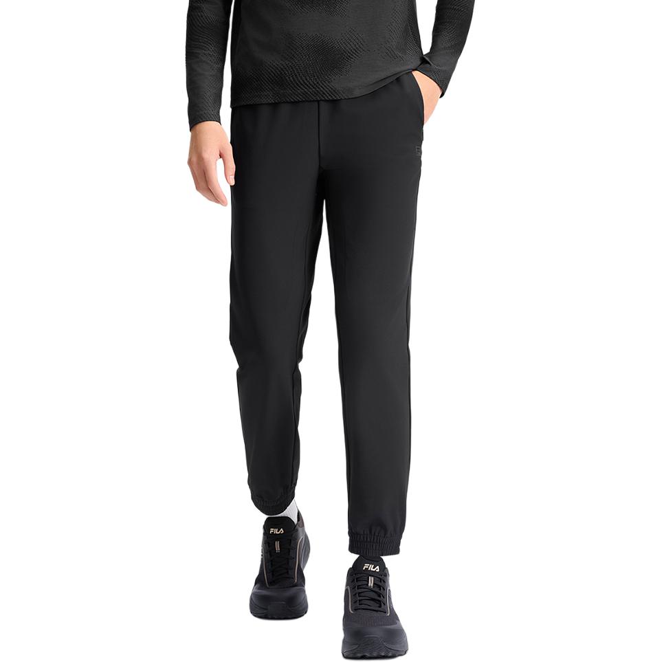 FILA Simple Comfortable Versatile Knitted Casual Pants Men bottoms Deep-Black A11M511810FBK