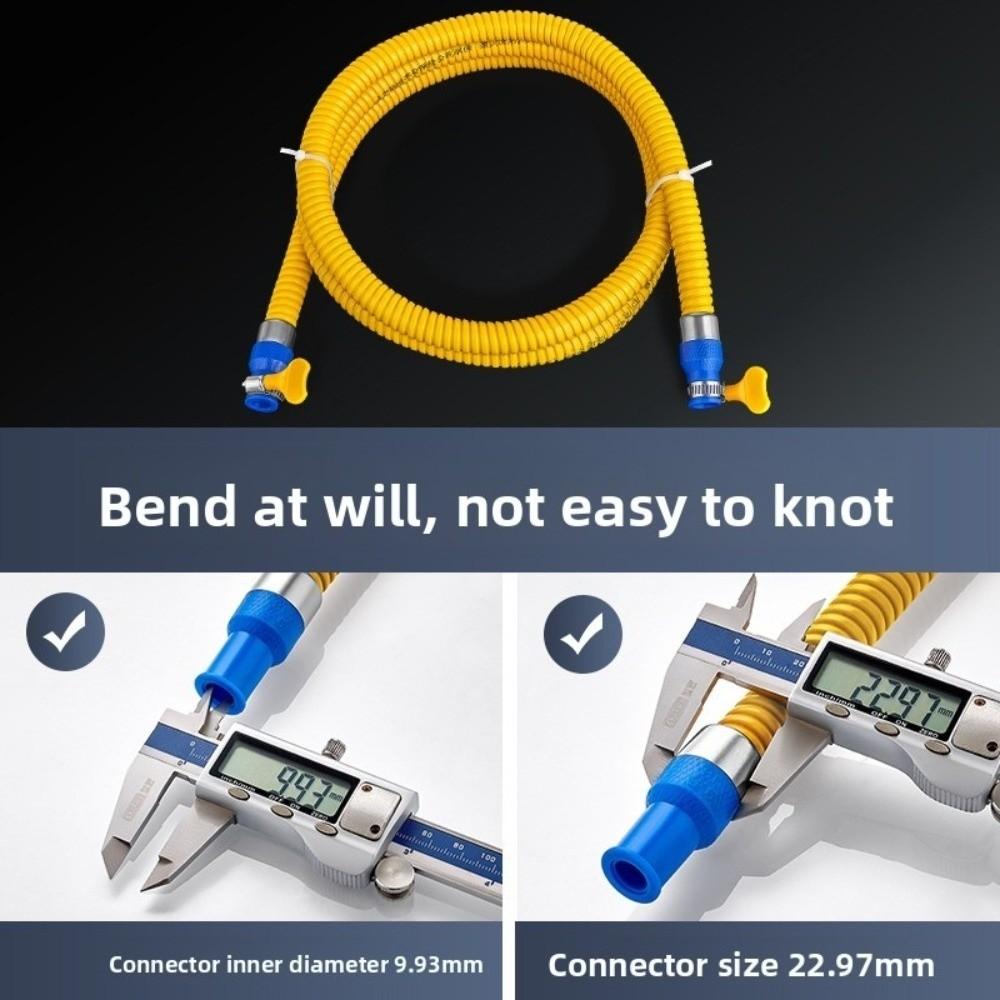 1/1.5/2/2.5/3m Explosion Proof Gas Pipe Rodent Proof Anti Chewing Flexible Steel Gas Pipe Low Pressure Corrugated Gas Hose