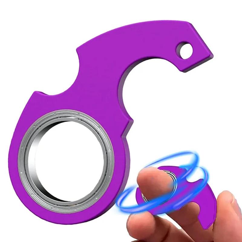 3Pcs Creative Keychain Spinner Toys Adhd Anxiety Relief Items Fidget For Adults And Kids Cool Edc Gadgets Novelty Gifts
