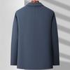 New Winter Down Jacket for Middle-aged Men 90 White Duck Down Button Style Warm Business Casual Lapel Jacket