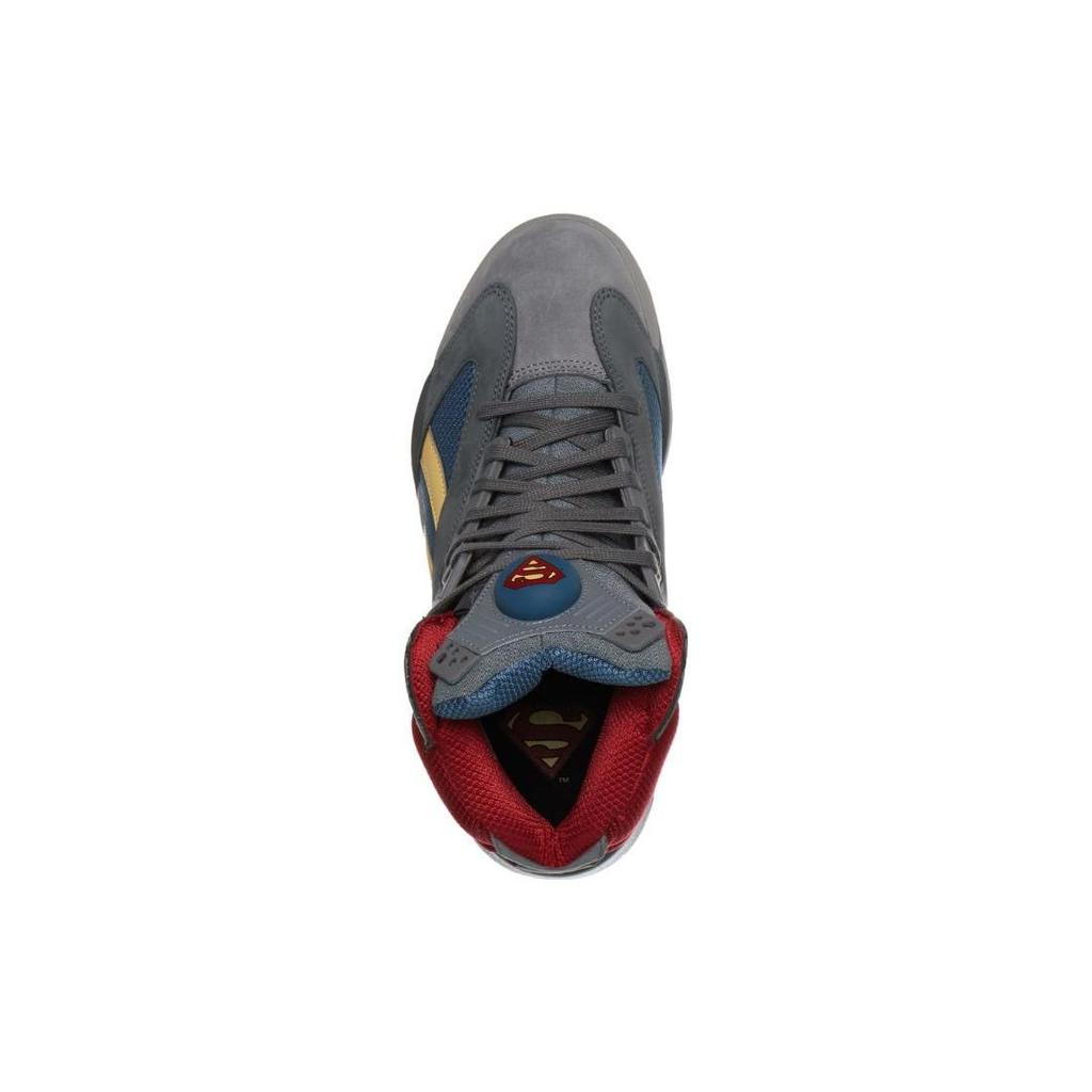 DC Comics x Reebok Shaq Attaq Man of Steel Baskets Unisexe Alliage Gris Bleu Brave HQ4587