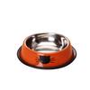 Colorful Non-Slip Stainless Steel Pet Bowl for Cats and Dogs