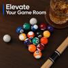 Numbered Billiard Balls Resin Mini Billiard Balls Set Durable Billiard Ball Set  Game Room