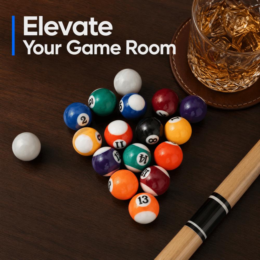 Numbered Billiard Balls Resin Mini Billiard Balls Set Durable Billiard Ball Set Game Room