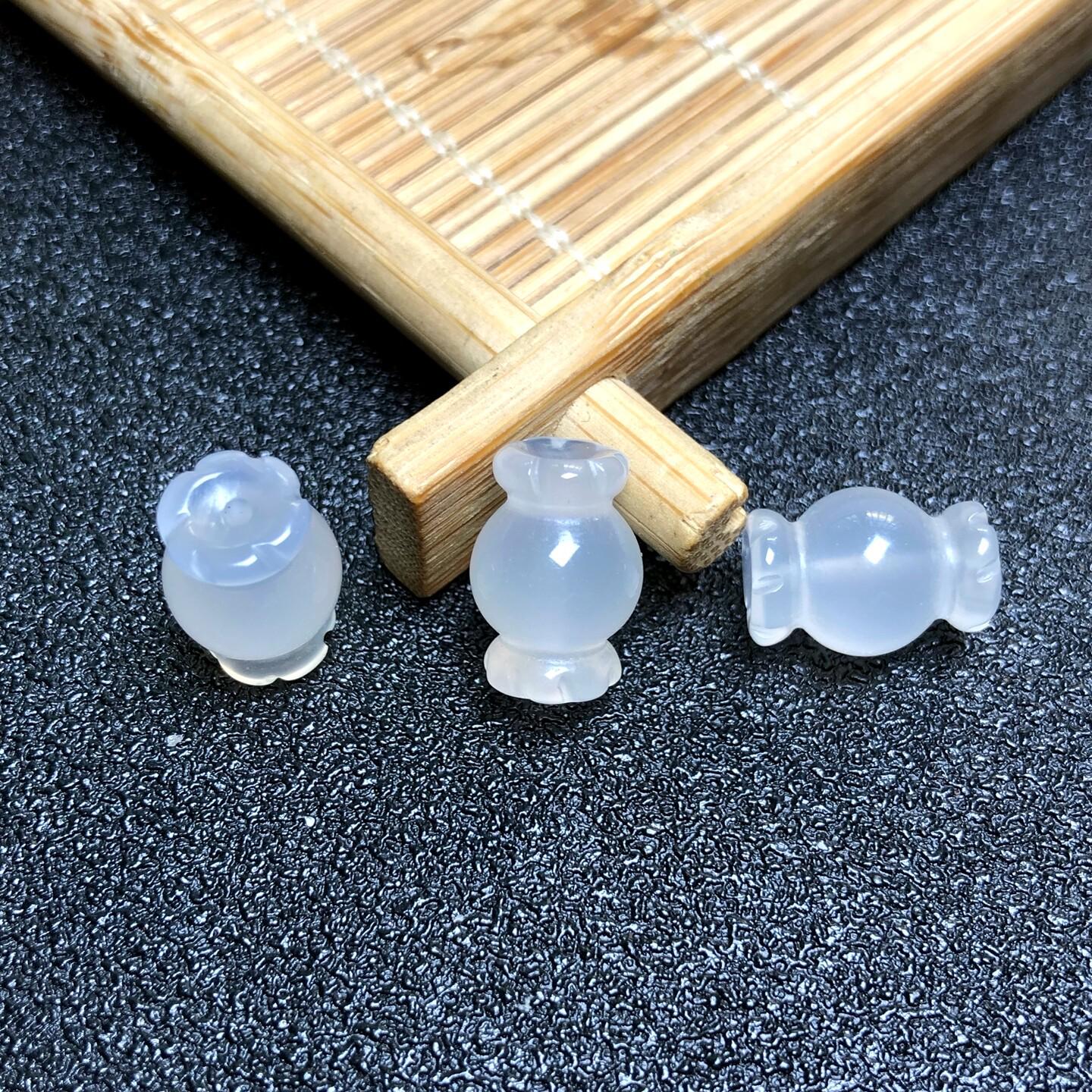 Lychee Jelly Candy Jade Spacer Bead for DIY Bracelets & Phone Chains.