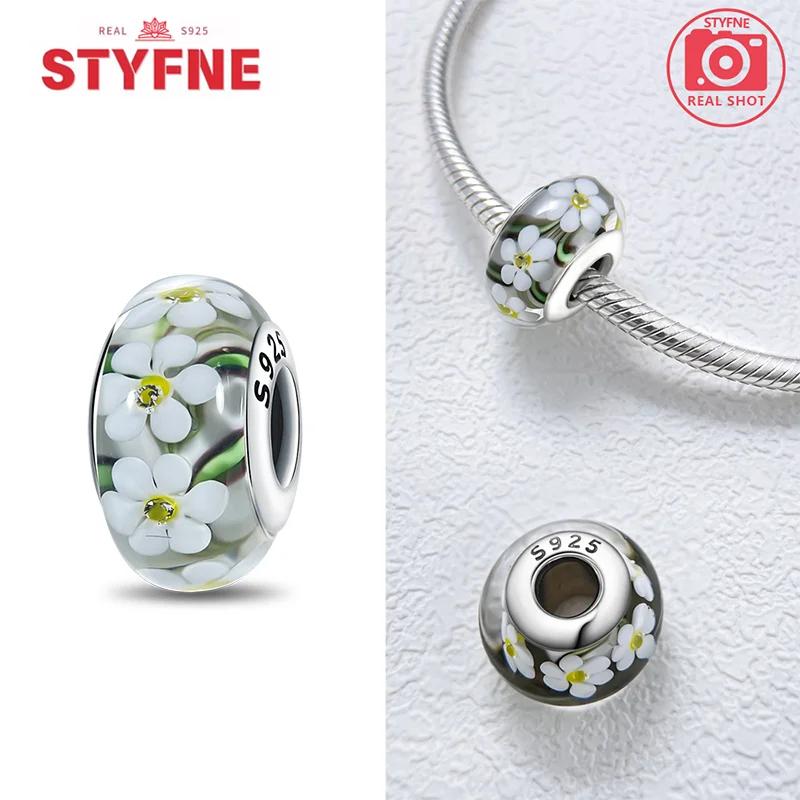 copper Colorful Flower Collection Murano Glass Bead Charms Luxury Charm Compatible With Authentic Bracelets Murano Glass Do It Yourself for Women Jewe