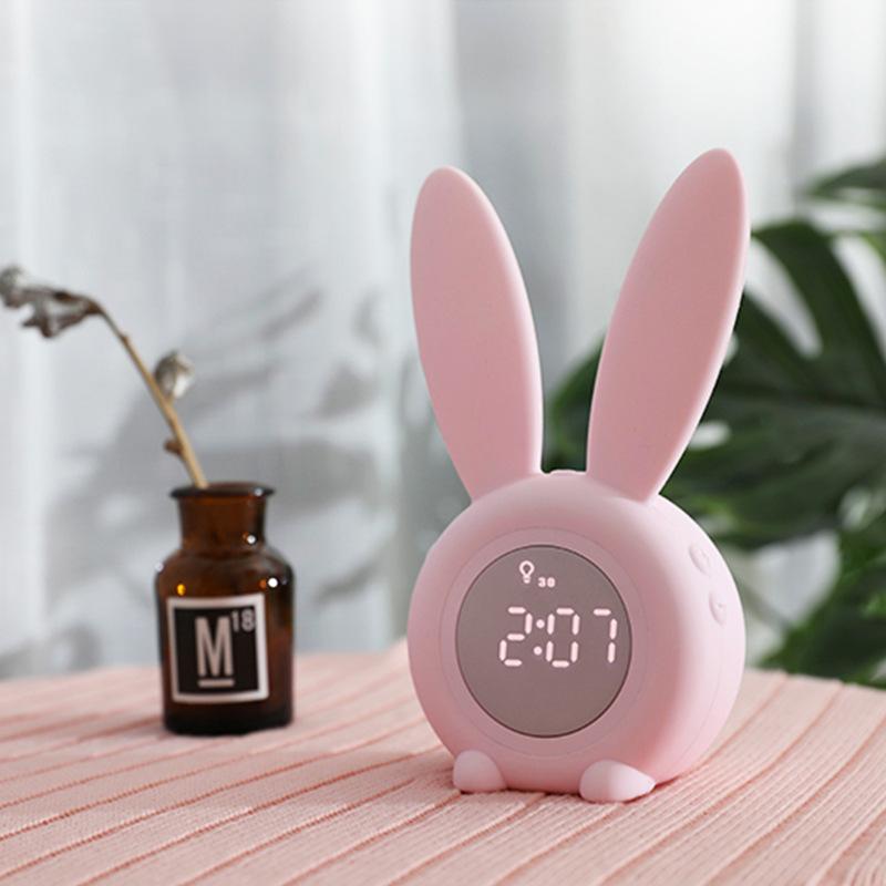 Buy Cartoon Cute Rabbit Timer Alarm Clock with LED Night Light USB