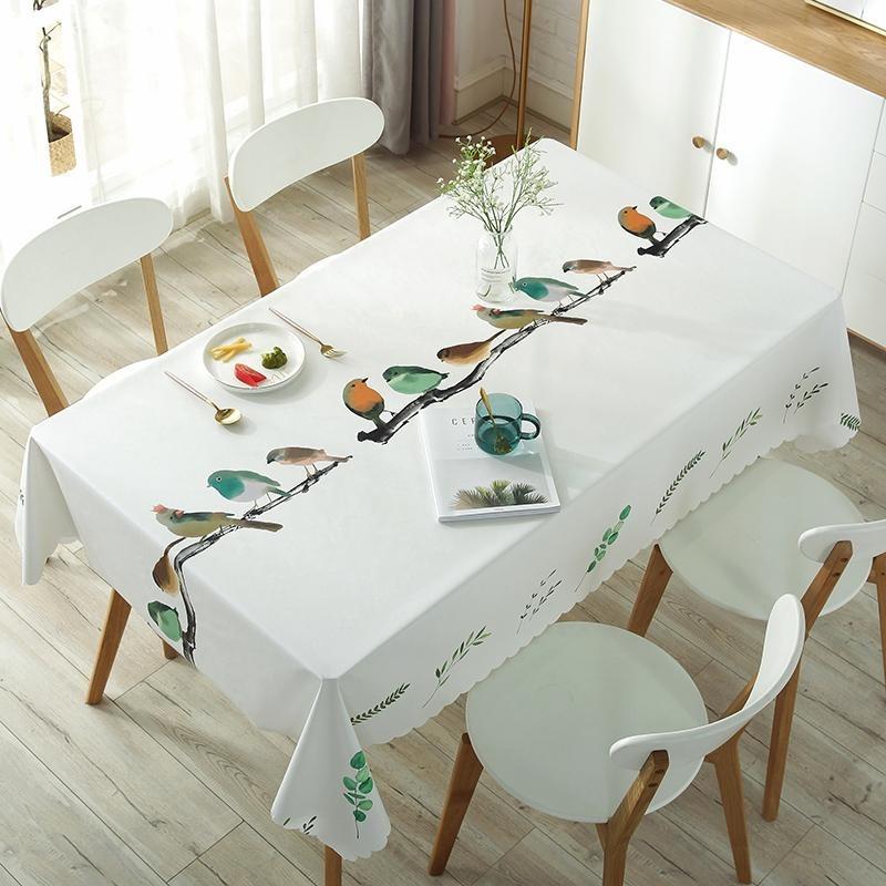 New Printe Rectangle Round Table Cloths Waterproof  Plastic PVC Oilproof Tablecloths Table Cover Home Decor Christmas Tablecloth