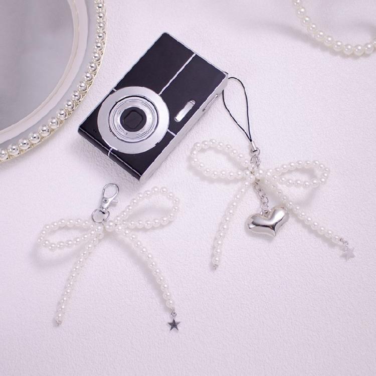 Eye Catching Bowknot Mobile Phone Lanyard Flower Embellishment Keychain Keyring