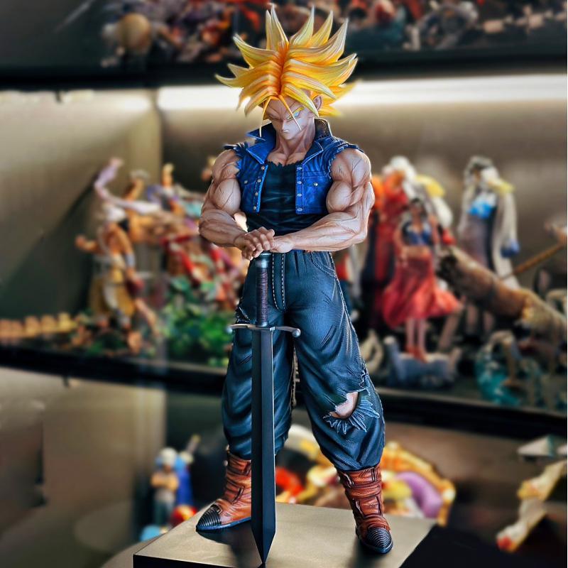 25 см/9,84 дюйма Аниме Dragon Ball Z Фигурка Транкса Будущего Транкса Фигурки Действия MPVC Статуя Коллекционная Модель Игрушки для Детей Подарки