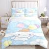 3pcs Balloon Cinnamoroll Idea Print Cover Set Ultra Soft, Breathable, and Comfortable Bedding with Stylish Design for Bedroom and Guest Room Deco