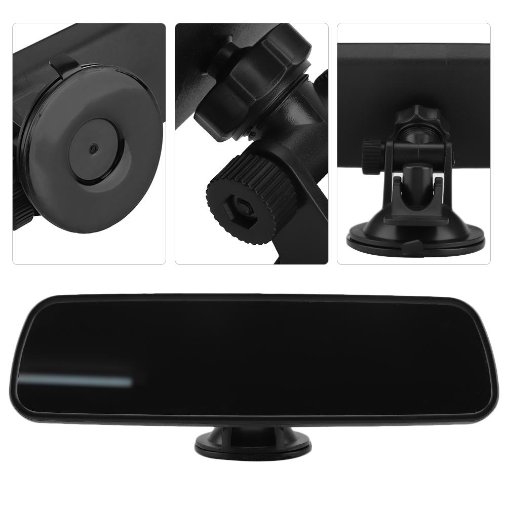 24.8*7cm Car Front Windshield Rearview Mirror with Suction Cup Mount Interior Accessory