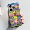 For Infinix Hot 40i Case Hot40i Fashion Marble Black Silicone Soft Phone Case For Infinix Hot 40i 40 i X6528B Back Cover Fundas