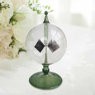 Solar Light Pressure Windmill Desktop Toy Height 13.8cm for Offices Multifunctional Decoration