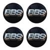 BBS Emblem Badge 4pcs 64mm-45MM Chromium Silver Wheel Center Caps Hub Rims Cover Car Styling