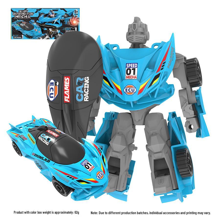 

Сплав Трансформирующийся Меха Робот Инерционная Машинка Игрушка для Детей