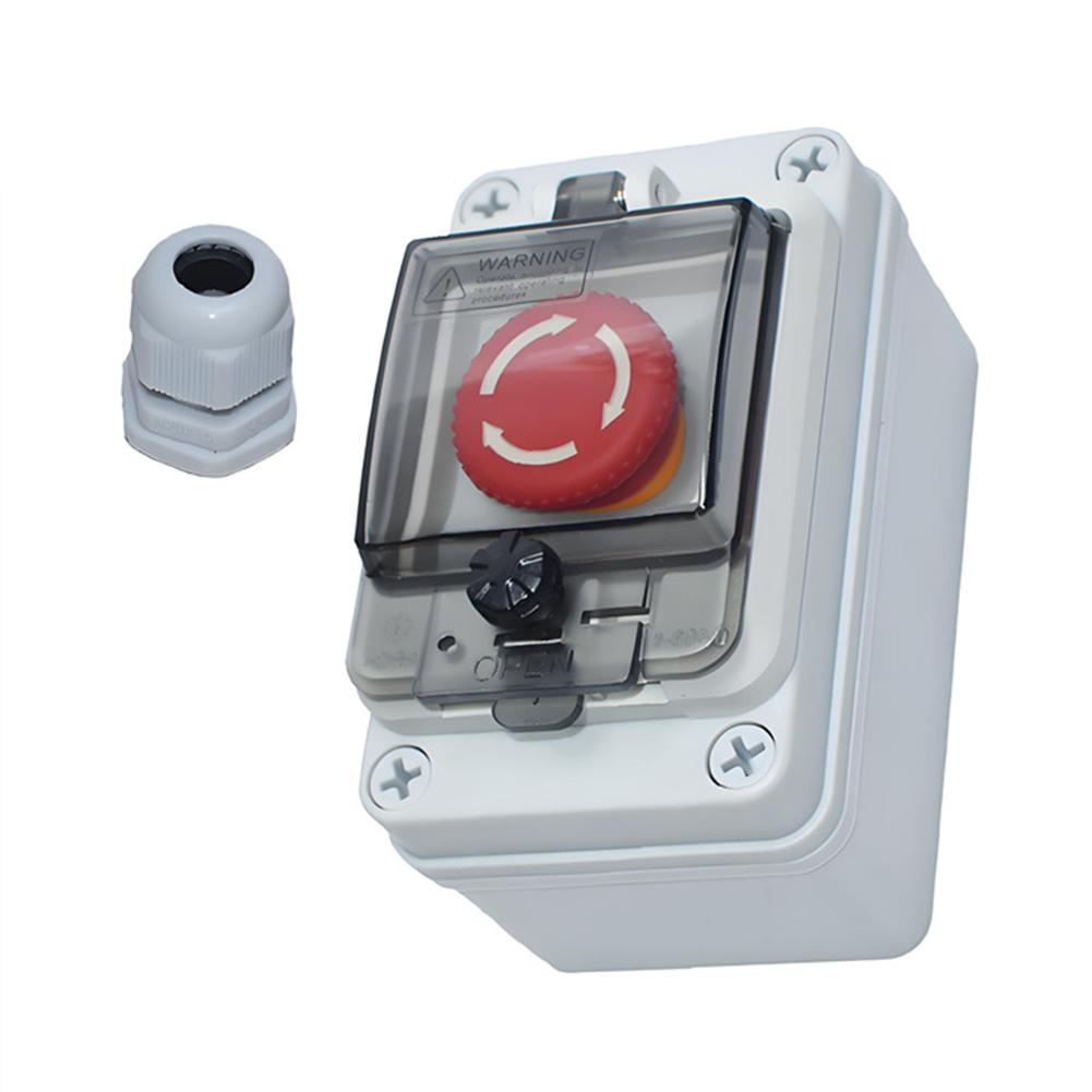 Industrial Control Panel Switch Enclosure with IP67 Protection Resists Moisture and Dust White ABS Body with Screw Terminals