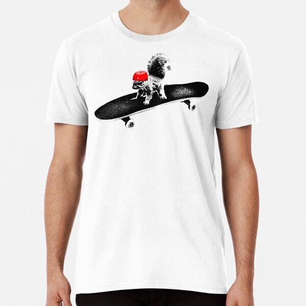 Skateboard Squirrel T-Shirt S-5XL Best T-Shirt