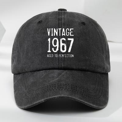 Washed Baseball Cap Men Women Vintage Cotton Curved Brim Sun Protection Hat