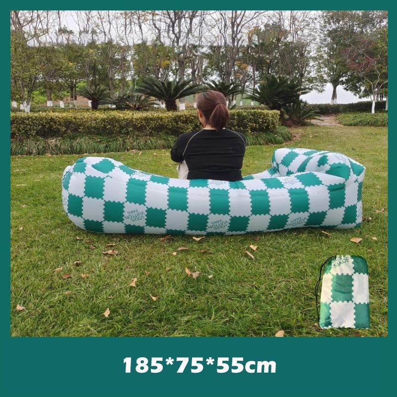 Outdoor Air Lazy Inflatable Sofa Bag Portable Camping Sofa Mattress Music Festival Concert Recliner
