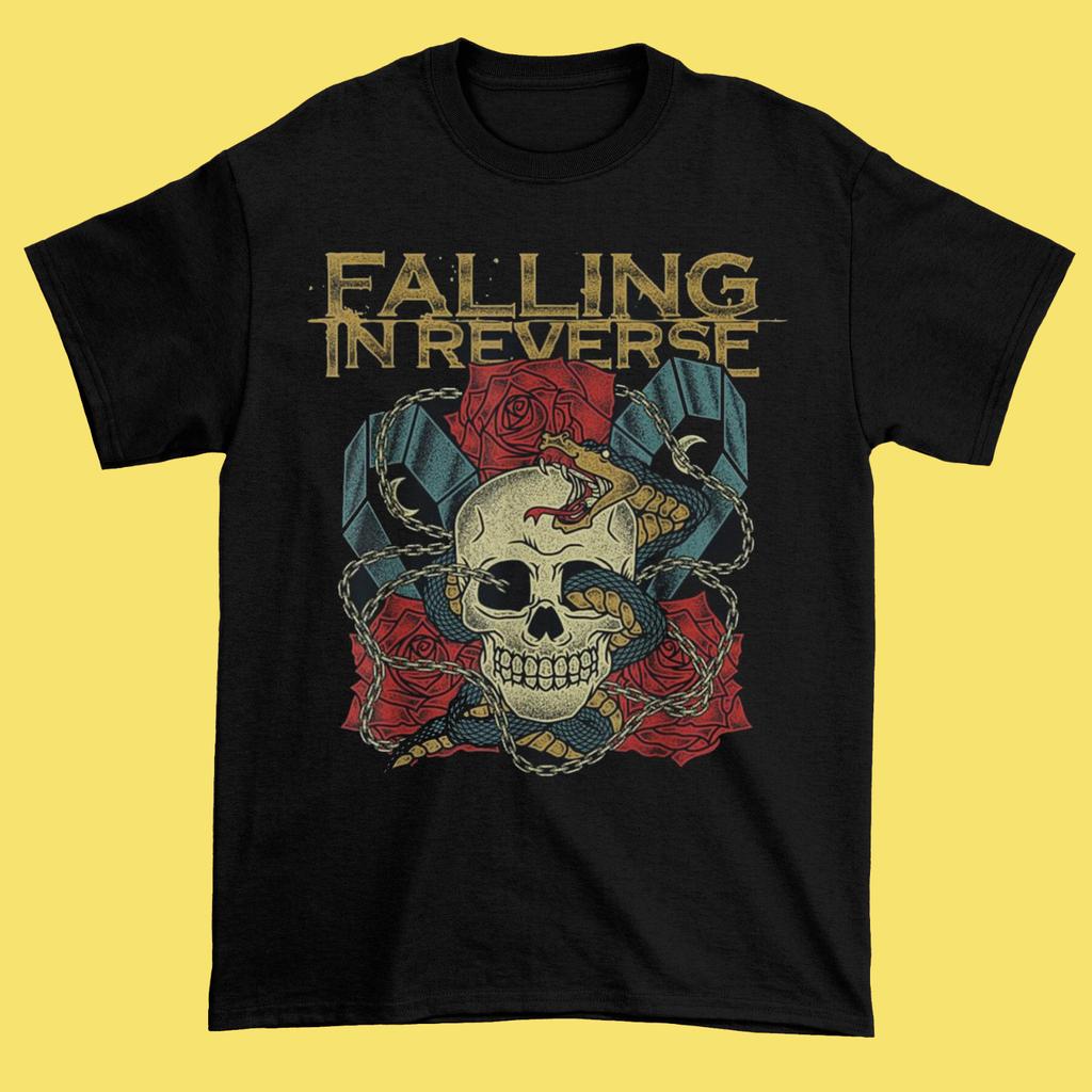 RARE!! Falling In Reverse Black Cotton All Size S-345XL Unisex T-Shirt 1HRA83