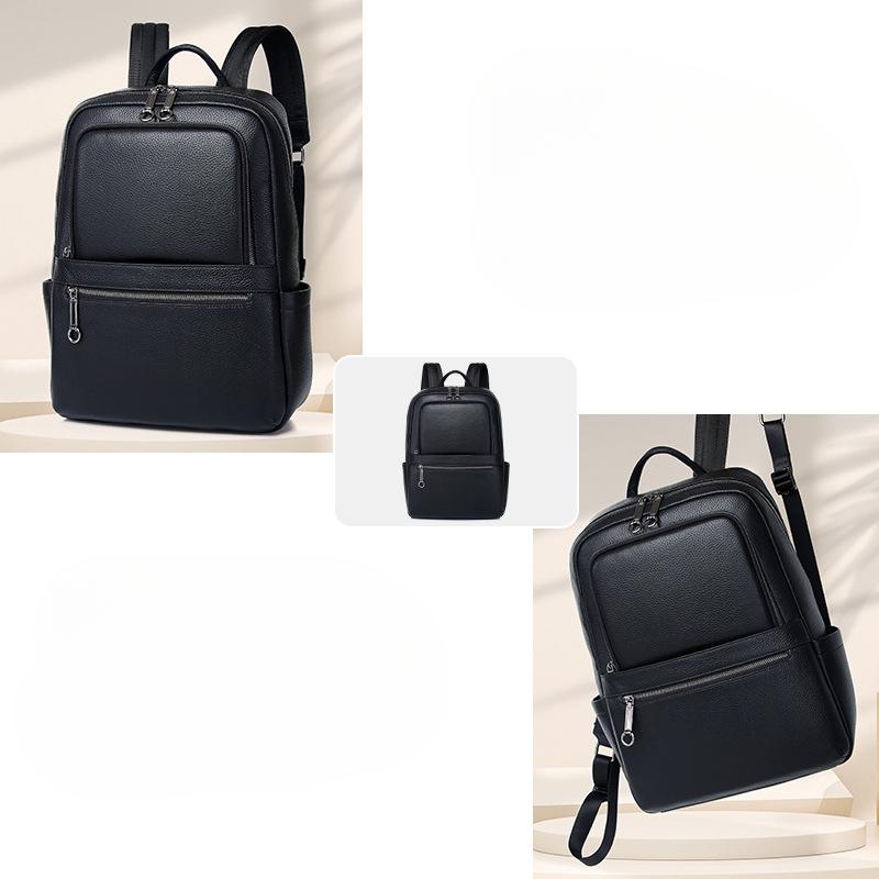 Travel Backpack, Business Backpack Trendy Design Commuting Top-grain Cowhide Backpack
