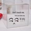 Transparent Acrylic High-Capacity Piggy Bank - No Withdrawal, Online Celebrity Style for Adults and Students.