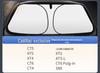 Foldable Titanium Silver Car Sunshade with Heat Insulation and UV Protection