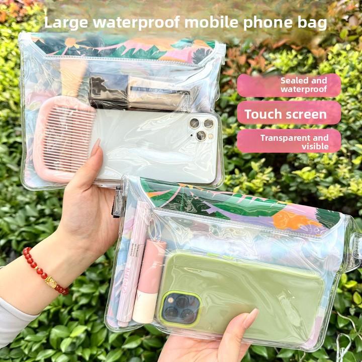 Mobile Phone Waterproof Bag, Diving, Rafting, Swimming Touch Screen Waterproof Bag, Mobile Phone Case, Storage Waist Bag