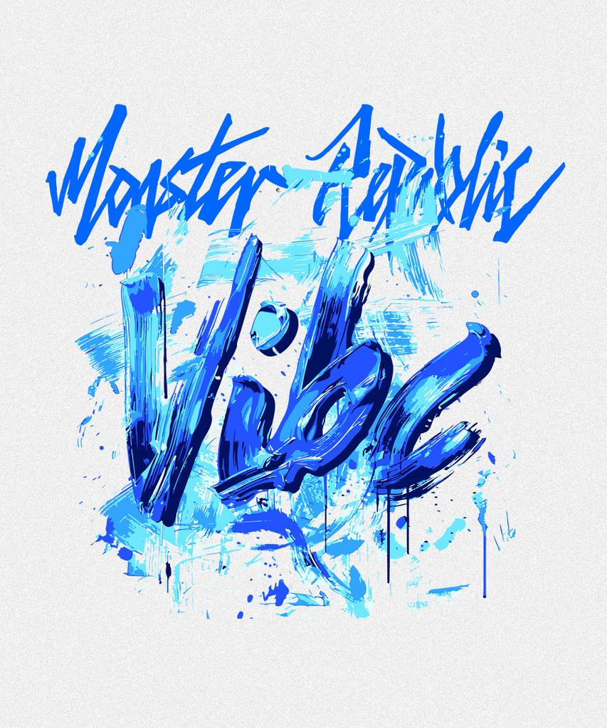 MONSTER REPUBLIC Vibe Vivid Blue T-Shirt White