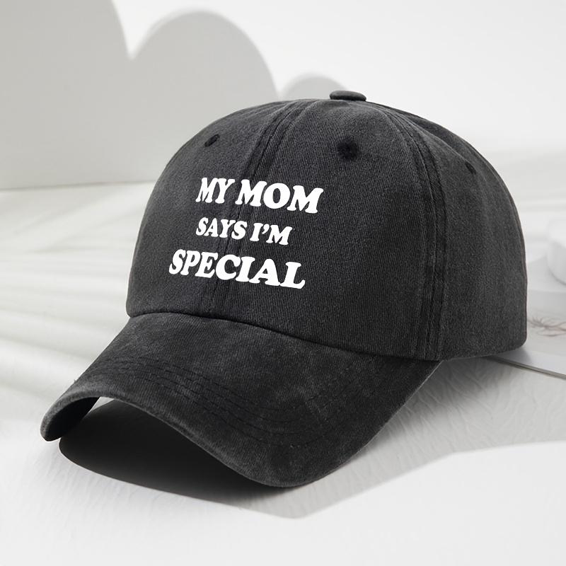 MY MOM Soft-Top Baseballkappe für Damen und Herren, Modische Outdoor-Hut, Lässige Hip-Hop-Kappe