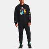 Under Armour Curry X Sesame Street Cartoon Letter Pattern Fleece Warm Sports Hoodie Men hoodies Black 1366639-001