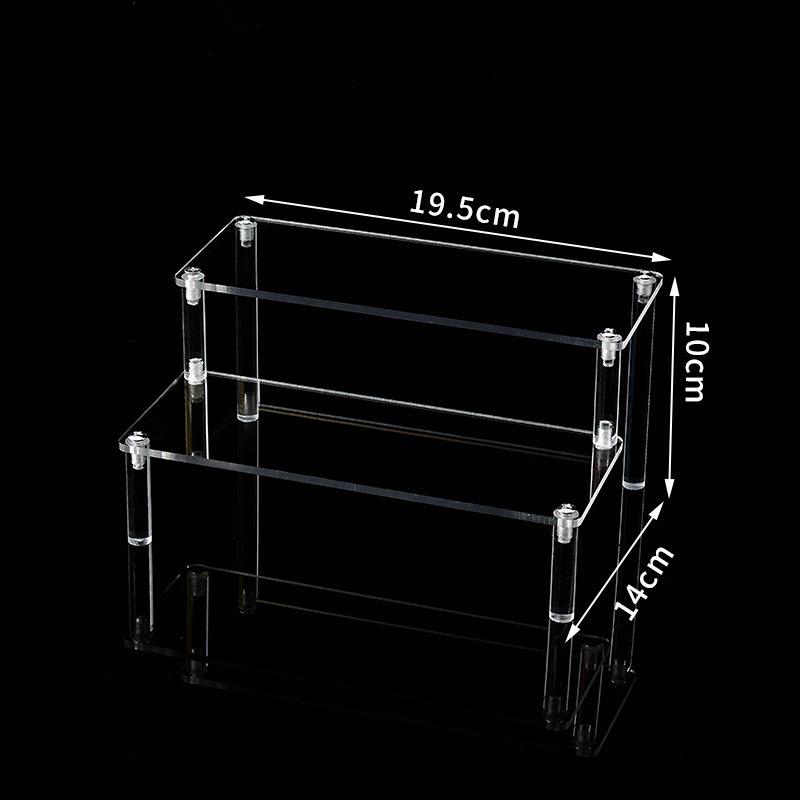 Clear Acrylic Display Stand For Anime Figures Cupcake Shelf Organizer Desserts Holder Jewels Display Risers Stand Perfume Stand