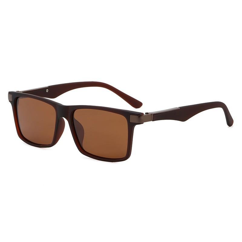 Xiaomi Men Women Square Polarized Sunglasses UV400 Metal Decor Temples Classic Rectangular Shades for Driving Fishing Outdoor Travel