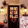 Scary Realistic Bloody Handprint Stickers Electrostatic Window Decals  Floor Decoration