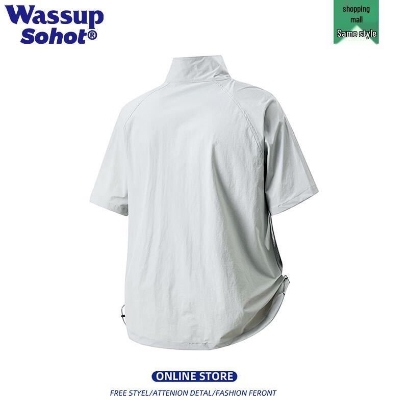 Wassup Sohot Men's Mesh Quick-Dry Short Sleeve T-Shirt