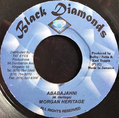 7inch Record MORGAN HERITAGE - Ababajahni NONE Black Diamonds 2002 Jamaica Reggae, Ska & Dub Used