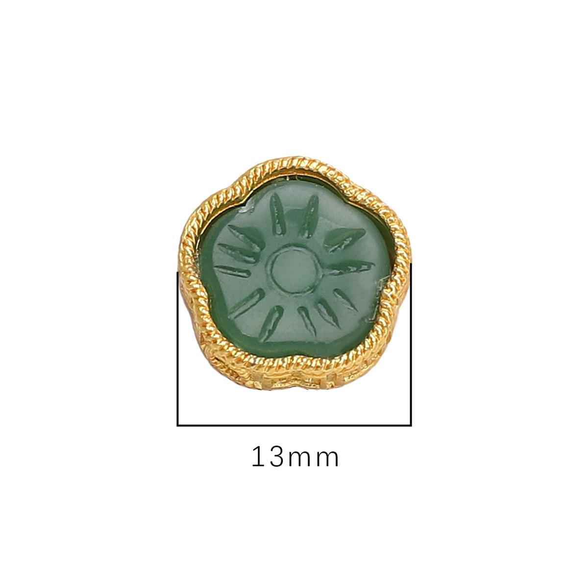 

Медные песочные золотые полые бусины-перегородки для изготовления ювелирных изделий своими руками, аксессуары для рукоделия 13mm